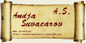 Anđa Suvačarov vizit kartica